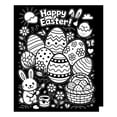 thumbnail image 2 of BotaniNest Easter DIY Colored Blanket An Art And Craft Colored Blanket Featuring Patterns Of Rabbits/eggs/sheep Washable Blanket Suitable For Easter And Family Activities., 2 of 6