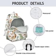 thumbnail image 4 of Cute Dinosaur Pattern Backpack for School,Cute School Bag,Schoolbag with Adjustable Shoulder Straps & Padded Back,13.4"x11"x4.7", 4 of 6