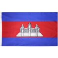 thumbnail image 1 of Drapeau Nyl-Glo Cambodia 3 Pi. x 5 Pi., 1 of 1