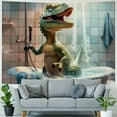 thumbnail image 4 of Orinice Dinosaur Tapestry Wall Hanging Unique Style Graphic Tapestries for Home Wall Decor Art Living Room Bedroom Apartment Farmhouse Dorm 40x60inch, 4 of 6