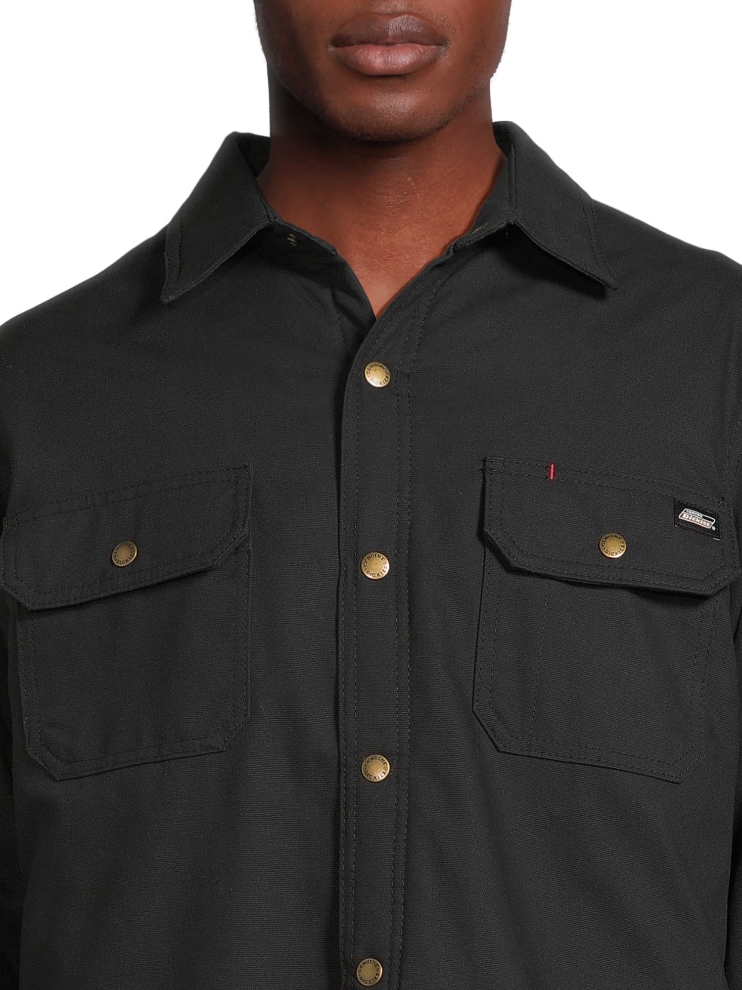 Genuine Dickies Men's Fleece Lined Flannel Shirt Jacket