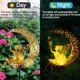 thumbnail image 4 of Led Moon Fairy Crackle Glass Light Solar Statues Al Aire Libre Arte Hierro, 4 of 9