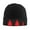 Black, variant on Red Black Abstract Beanie Hat Men Women Warm Printed Cap Knit Beanies Hats Outdoor Winter Navy Blue