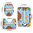 thumbnail image 3 of Hey Duggee Juego de 3 alfombras de baño de coral fleece: tapete de baño + alfombra de inodoro en forma de U + funda de tapa de inodoro en forma de O, 3 of 6