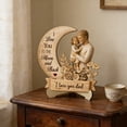 thumbnail image 4 of Wooden Parent Figurine Heart Shaped I Love You Mom and Dad Desk Decor Gift for Fathers Day Mothers Day Birthday Thanksgiving, 4 of 8
