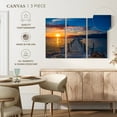 thumbnail image 4 of Elephant Stock Islamorada Dock Wall Art - Horizontal Multi Panel Canvas - Living Room Wall Decor - Nautical Multi Panel - Blue And Brown Decor - 38" x 24", 4 of 4