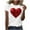 #02 White, variant on Valentine's Day Shirts for Women Casual Girl Friend Gift T Shirt Cute Love Heart Graphic Printed Tees Short Sleeve Round Neck Tshirt Top
