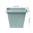 thumbnail image 3 of Gifts TTJ Square Thickened Root-Control Plastic Flower Pot Imitation Ceramic Thick Gardening Planter Durable Square Plant Container For Indoor Outdoor Patio Succulents, 3 of 6