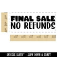 thumbnail image 2 of Final Sale No Refunds Self-Inking Rubber Stamp Ink Stamper for Business Office - Black Ink - Small 1-1/2 Inch, 2 of 7