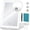 White, variant on Travel Makeup Mirror With Lights Valentines Day Gifts For Her  Girlfriend Wife Birthday Rechargeable Portable Folding Compact Led Set Tweezer 3 Color Light Modes