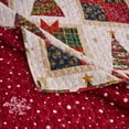 thumbnail image 4 of Greenland Home Deck the Halls Festive Patchwork Holiday Throw Blanket, 50" x 60", 4 of 7