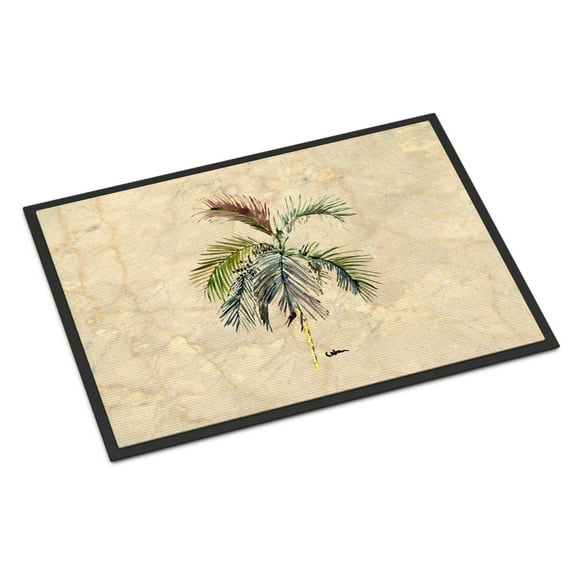 Carolines Treasures 8483JMAT Palm Tree Doormat 24x36 36"L x 24"W multicolor