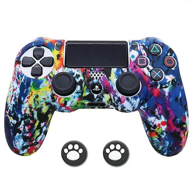 Controlador de silicona Skin Grip Case Anti Slip Cover Protector para Sony Ps4