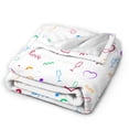 thumbnail image 6 of Love Graffiti Throw Blanket, Super Soft Anti-Pilling Flannel Bed Blankets, 40"x30", 6 of 8