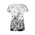 thumbnail image 2 of Blouses à Manches Courtes pour Femmes Mode Imprimée Décontractée Col en V T-Shirt Ample Blouse Hauts à Manches Courtes pour Femmes, 2 of 5