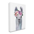 thumbnail image 3 of Happy Alpaca Spring Blossoms Animals & Insects Graphic Art Gallery Wrapped Canvas Print Wall Art, 3 of 7