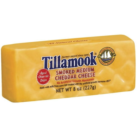 Tillamook Deli Cut Smoked Medium Cheddar Cheese, 8 oz - Walmart.com