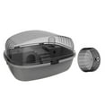 thumbnail image 4 of Tachiuwa Hamster Cage Mice with Openable Top Bunny Transparent Rats Small Animal Cage Gray, 4 of 9