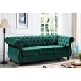 thumbnail image 2 of Uspridefurniture Fender 82.6'' Velvet Rolled Arm Sofa,Green, 2 of 5