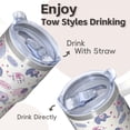 thumbnail image 4 of 20oz elephant Tumbler with Handle Long Lasting Travel Car Home Cup Perfect Graduation Christmas Gift for Women Men elephant Lovers, 4 of 6