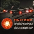 thumbnail image 4 of 10pc 3/4" Round DOT P2PC Red LED Bullet Clearance Marker Lights for Trailer, 4 of 8
