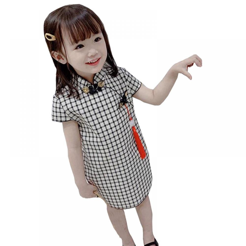 Printed Kids dress Traditional Casual Party Holiday Cheongsam Princess