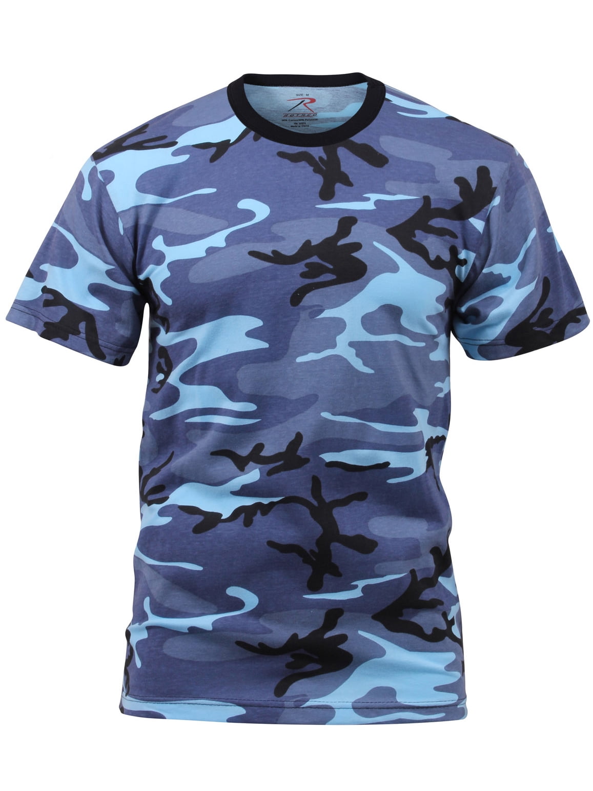 Rothco - Rothco Men's Short Sleeve Colored Camo T-Shirt - Sky Blue, Sky ...