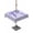 Purple, variant on Outdoor Tablecloths with Umbrella Hole & Zipper, Cute Bow Rectangle Tablecloth 60x120 Inch, Blue Bowknot Minimalist Solid Color Waterproof Table Cloth, Patio/Pool/Picnic Table Covers