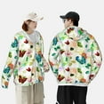 thumbnail image 6 of Gaeub Floral Vintage Men's and Women's UPF 50+ Long-Sleeved Sun Protection Clothing, Fishing Shirt Long Sleeve Zip - Small, 6 of 9