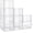 Clear White-9pcs, variant on Storage Bins with Lids, 6 Pack Clear Plastic Storage Containers with Magnetic Acrylic Door, 19 Qt Stackable Storage Box for Home,Office Organizing