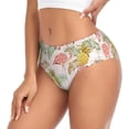 thumbnail image 2 of Fotbe Tropical Flamingo Pineapple Calzones Estampados para Mujer – Ropa Interior de Algodón, Cómoda, Suave y Elástica-XX-Large, 2 of 6