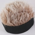 thumbnail image 1 of Gorro de pelo falso BuyWeekMX diadema peluca hombre algodón visera, 1 of 5