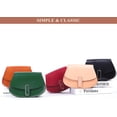 thumbnail image 6 of Genuine Leather Saddle Bag for Women Fashion Small Satchel Large Capacity Purses Ladies Casual Crossbody Shoulder Bags, 6 of 7