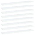 thumbnail image 1 of vidaXL Bookshelf Boards 8 pcs White 60x10x1.5 cm Engineered Wood, 1 of 4