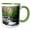 Green/White, variant on 3drose, Great Smoky Mountains, Alum Cave Creek, 11oz Magic Transforming Mug