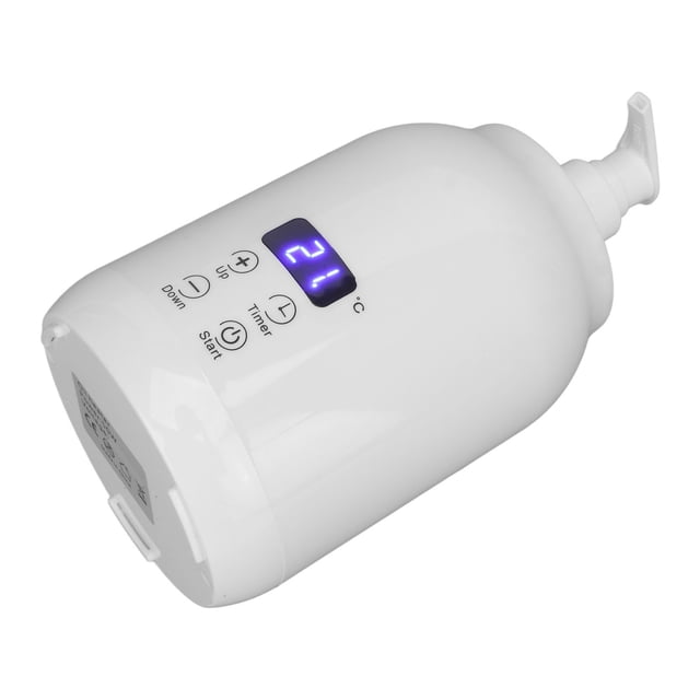 Calentador De Aceite De Masaje, Calentador De Botella De ABS Portátil Con Pantalla LED Para Gel De Crema De Loción De Aceite Esencial, Calentador De Botella De Aceite