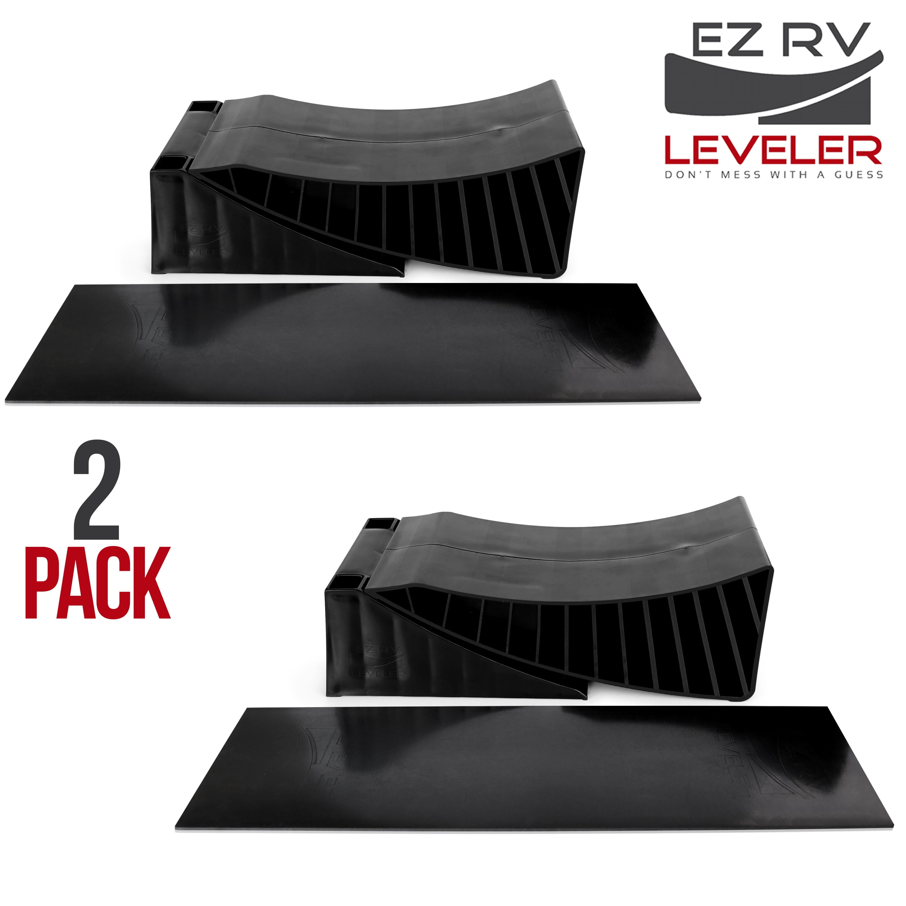 EZ RV Leveler Curved RV Camper Trailer Leveling Blocks Tandem
