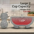 thumbnail image 5 of PriorityChef Granite Mortar and Pestle Set, 6.1" Natural Stone Pestle and Mortar Bowl, Small, Grey, 5 of 6