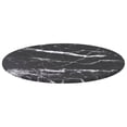 thumbnail image 2 of vidaXL Table Top Black Ø30x0.8 cm Tempered Glass with Marble Design, 2 of 3