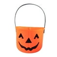 thumbnail image 4 of Cubo de dulces de Halloween, cubo de dulces reutilizable, recuerdos de fiesta para niños, de calabaza portátil para fiestas, decoración de Halloween Naranja, 4 of 8
