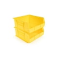 thumbnail image 4 of Hudson Exchange 11" x 11" x 5" (3 Pack) Plastic Stackable Storage Bin and Hanging Container, Yellow, 4 of 5