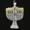Kurt S. Adler 4.5" Chanukah Menorah Hanukkah Ornament - Vibrantly Colored