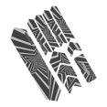 thumbnail image 4 of 3D Reflective Bike Frame Stickers, Antislip 3D Protect Bike Frame Sticker Repeatable  For DH Downhill Vehicles For Mountain Bikes Accessories Frame Sticker,Five-star Frame, 4 of 8