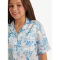 thumbnail image 3 of Justice Girls Short Sleeve Button Top and Shorts Pajama Set, 2-Piece, Sizes 5-18, 3 of 4