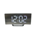 thumbnail image 4 of Reloj electrónico curvo creativo, reloj LED de pantalla grande, reloj con espejo, reloj despertador silencioso, 4 of 6