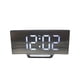 thumbnail image 2 of Reloj despertador digital para dormitorios, reloj digital con diseño curvo moderno, números LED azules llamativos, niveles de brillo, volumen, 3 tonos de alarma, repetición, memoria de apaga, 2 of 5