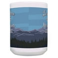 thumbnail image 3 of ThisWear Mountain Themed Gifts Love You to the Mountains and Back Coffee Mug Set 2 Pack 15oz Mugs Cups Blue, 3 of 4