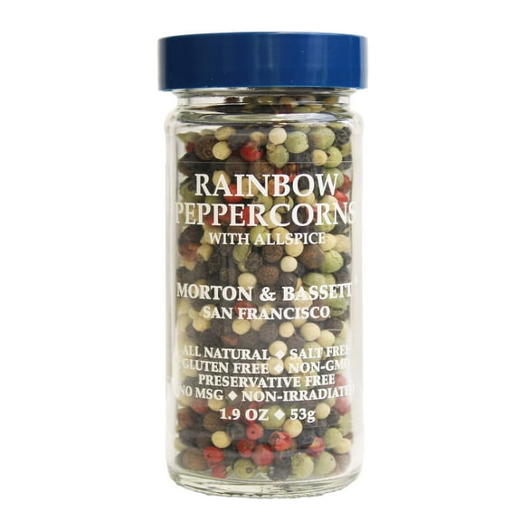 Morton & Bassett Rainbow Peppercorns with Allspice, 1.9 oz – Single Spice