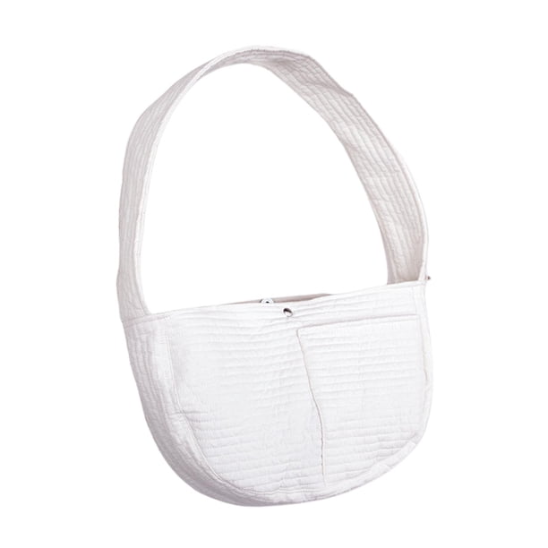 Bolsa de viaje portátil para mascotas, ideal para llevar al aire libre, senderismo, talla S/M Blanco dentro de 9 kg