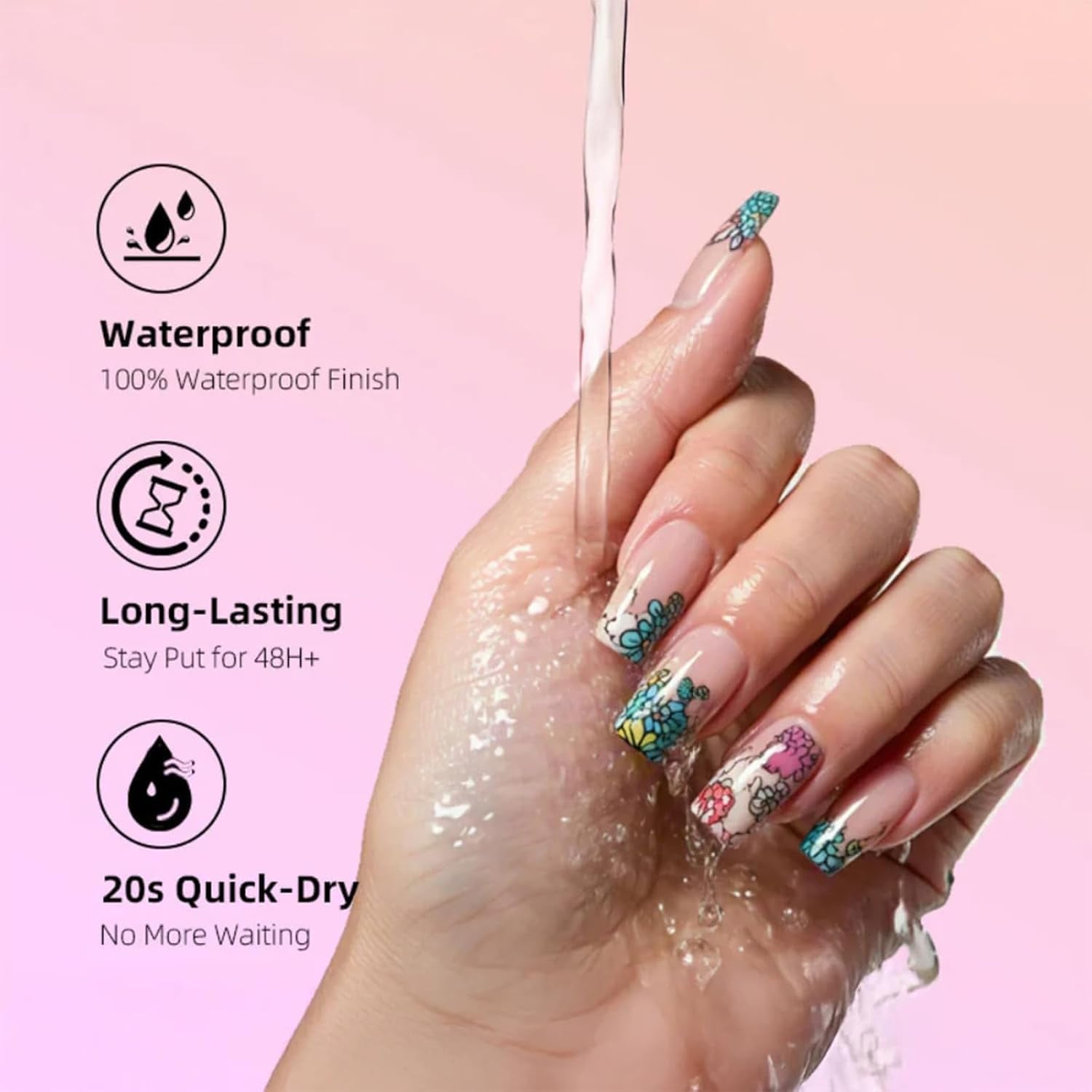 5 Colors Nail Art Pens Set,Diy Nail 𝐀rt Graffiti Pen, 𝐍ail 𝐀rt Markers for Gel 𝐍ails, for Arts Drawing Painting (2 set)